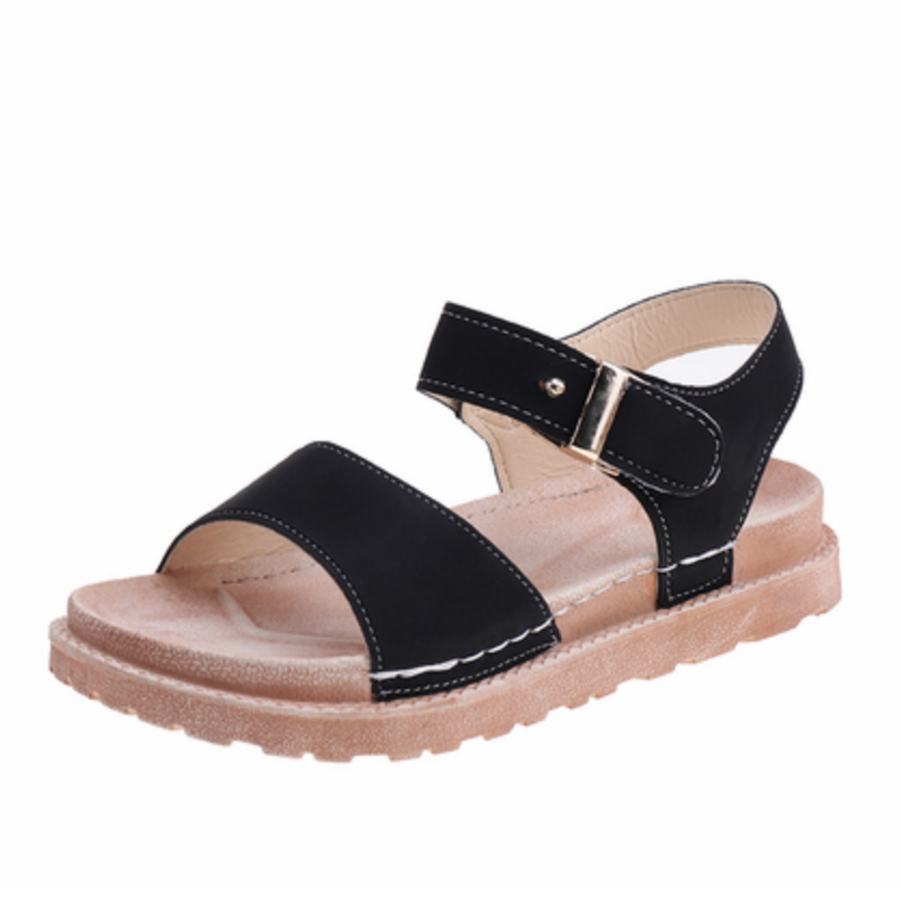 thick strap sandals flat